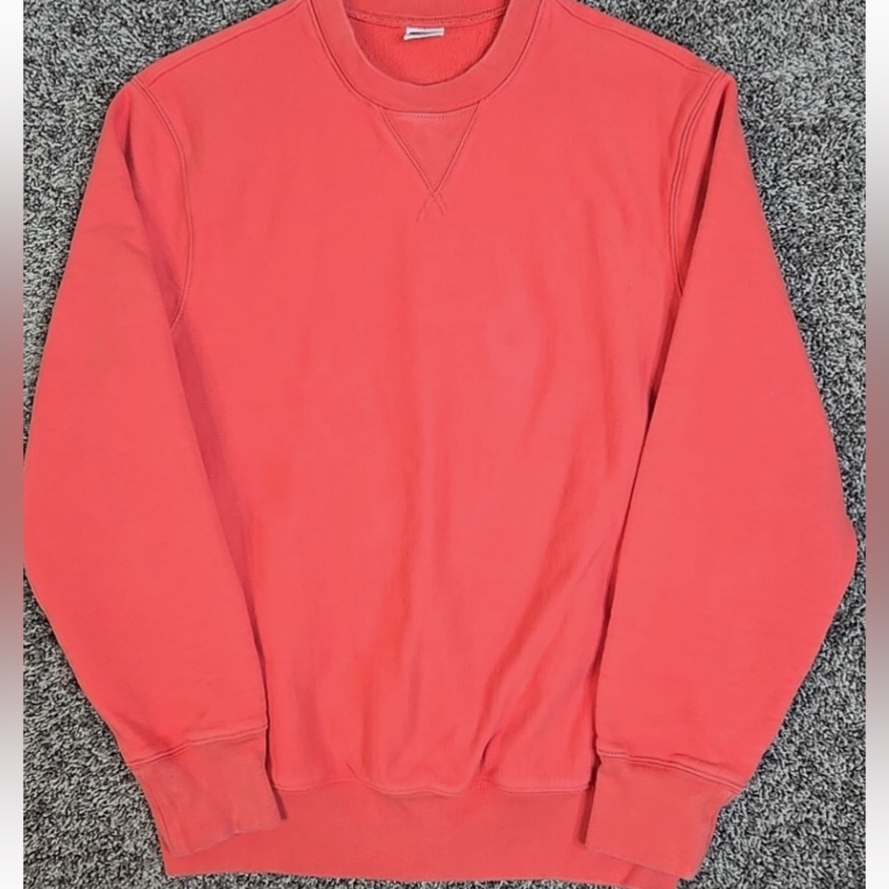 J. CREW Sweatshirt Pink/Coral Crewneck Casual Medium